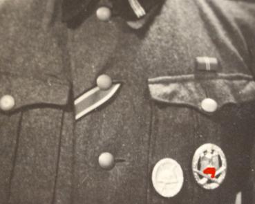 Preview: original Foto - Portrait SS-Rottenführer mit ASA und weiteren Auszeichnungen